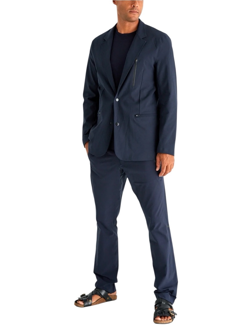 Paskho Individualist Navy Travel Tech Blazer Men’s Size Medium